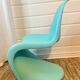 Chaise pour enfant turquoise de Verner Panton, Vitra
