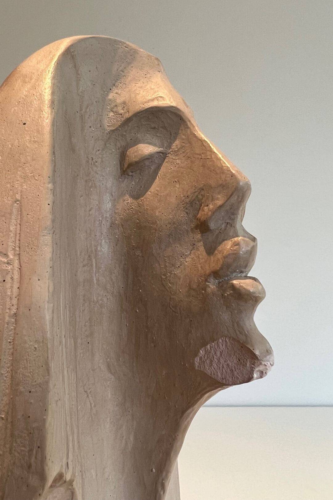 Female Bust in Terracotta with Egyptian Spirit, Austin Productions, 1980