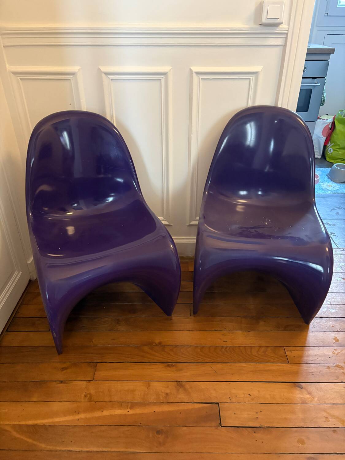 Pair of vintage Herman Miller Verner Panton chairs