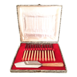 Box 12 dessert forks and 1 cake knife