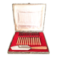 Box 12 dessert forks and 1 cake knife