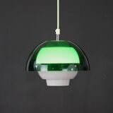 Great looking acrylic pendant lamp by Bent Karlby for ASK Lightings - Model Ergo - Denmark 70's