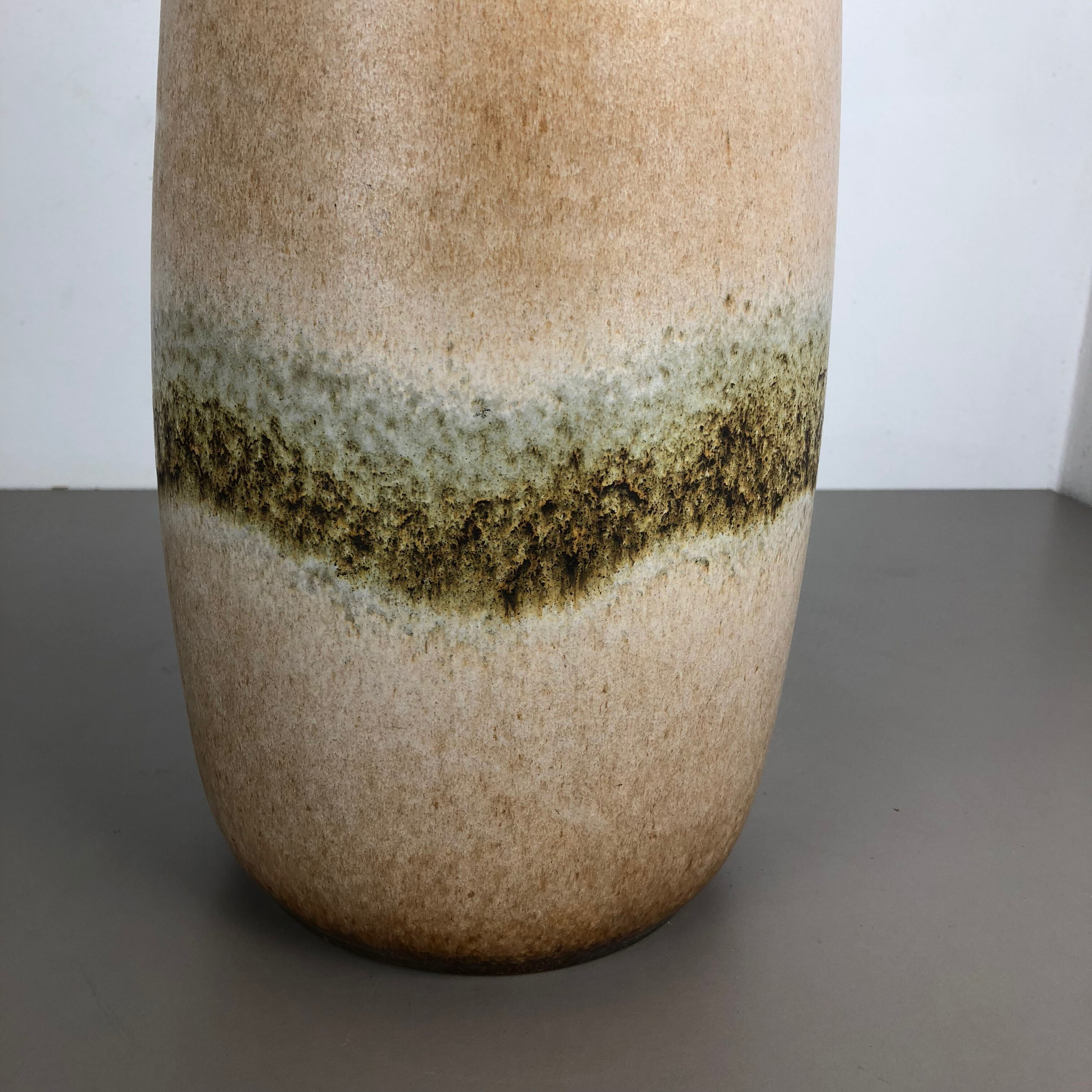 Large Pottery Fat Lava Multi-Color 284-47 Floor Vase Made by Scheurich, 1970s