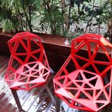 Ensemble de 4 chaises aluminium Magis One Konstantin Grcic