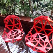 Set of 4 Magis One Konstantin Grcic aluminum chairs