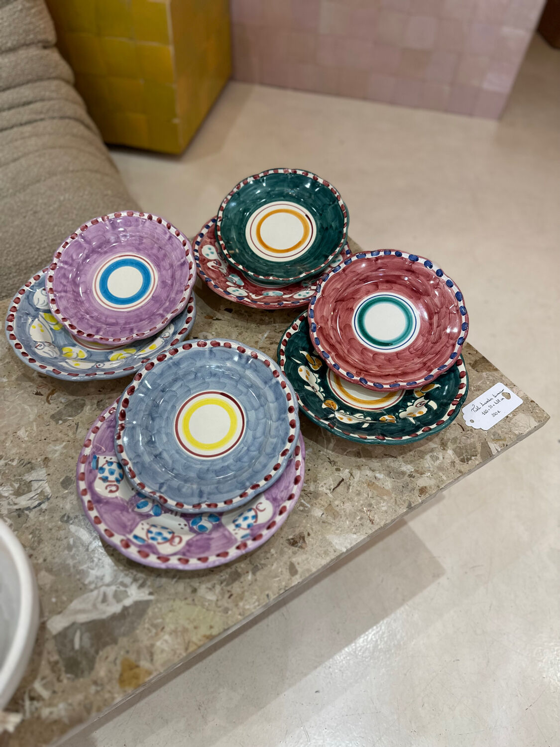 Italian plate in ceramic