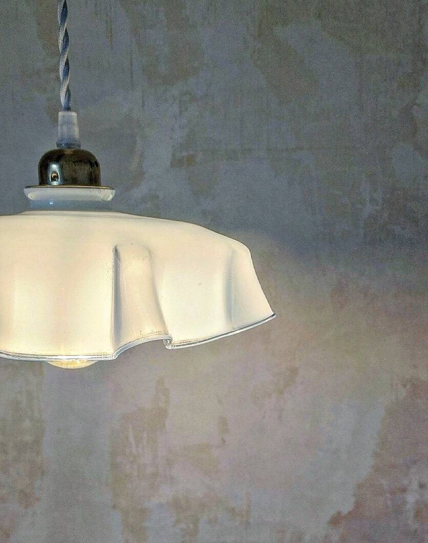 Vintage opaline pendant light