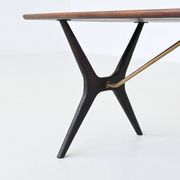 Table basse sculpturale Karl Ekselius en palissandre JOC Suède 1960