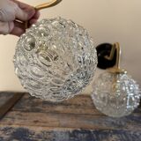 Pair of globe wall lights