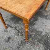 Table basse rectangulaire vintage en bois massif