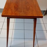 Ancienne table basse scandinave pieds fuseaux