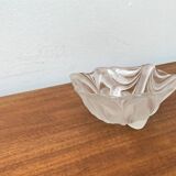 Vintage heavy floral glass bowl from Walther Glas, 1970s.