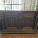 Renaissance style 2-door walnut sideboard