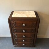 Art Deco rag chest of drawers