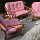 Vintage rattan living room 1970
