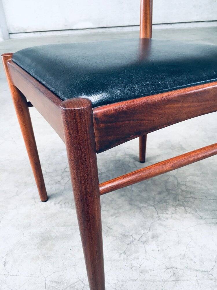 Mid-Century Dutch Design Dining Chairs, 1960s, Set of 4