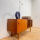 Buffet en teck avec porte-disques interne, Danemark 1960