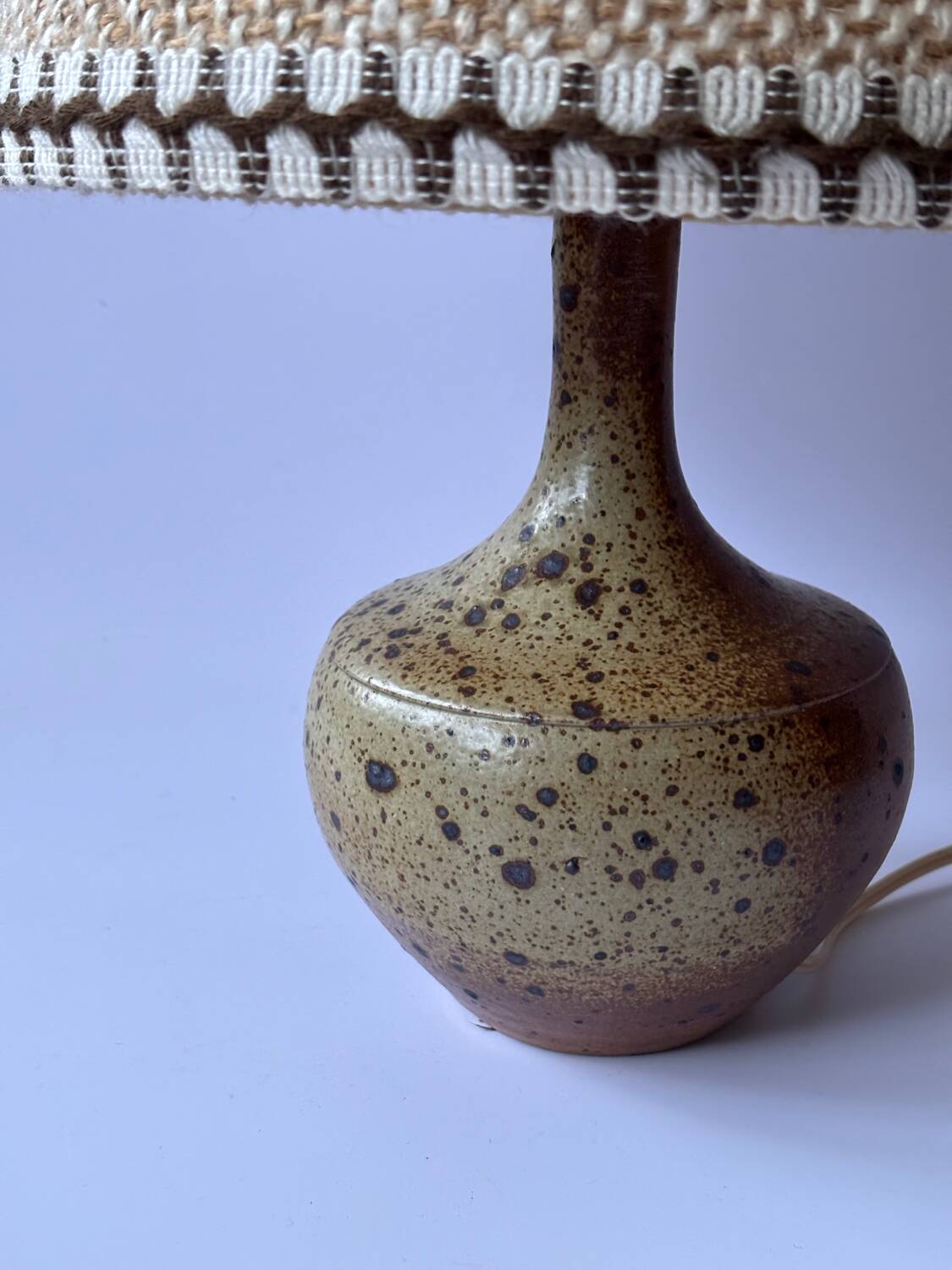 Vintage stoneware lamp