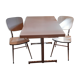 Kitchen table and 2 formica chairs