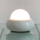 White UFO lamp model c359 by LUCI, Italy 70s
