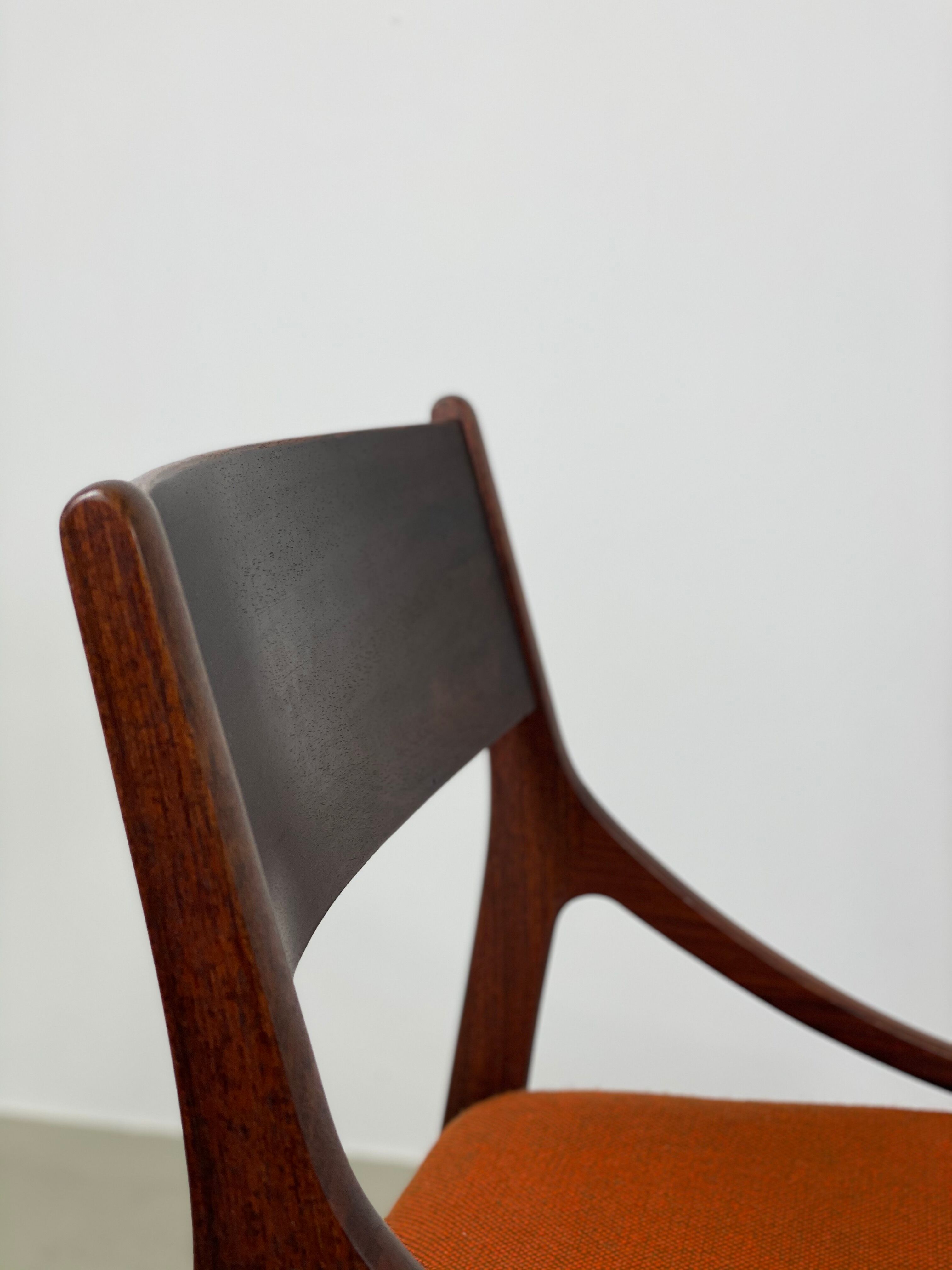 Dining chair in rosewood by Vestervig Eriksen, 1960s