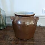 Pot à confit en grès vernissé