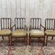 Paire de fauteuils et paire de chaises anglaises