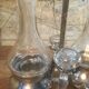 Silver and crystal oil and vinegar set