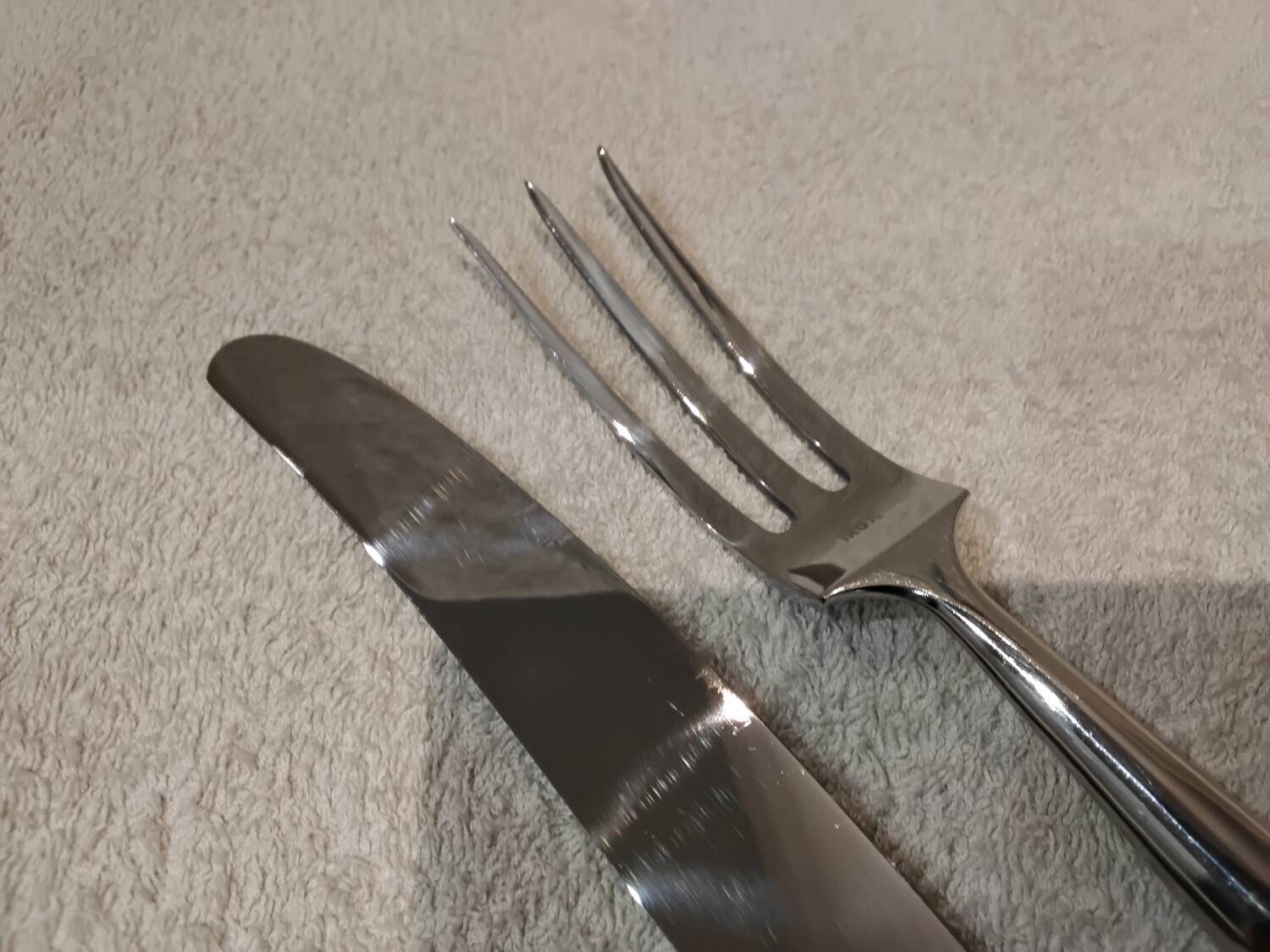 Carving service for 2 pieces, silver-plated metal, Ercuis silversmith, Louis XV style, 29