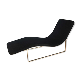 Black lounge chair