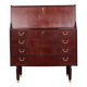 Mahogany secretary, Danish design, 1970s, manufacturer: PMJ Viby J