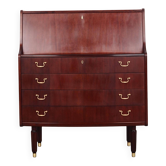 Mahogany secretary, Danish design, 1970s, manufacturer: PMJ Viby J