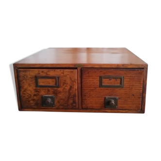 Meuble de rangement 2 tiroirs ancien
