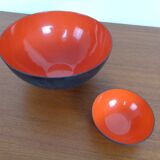 Red Krenit Bowls by Herbert Krenchel Torben Ørskov, Set of 2, 1960s