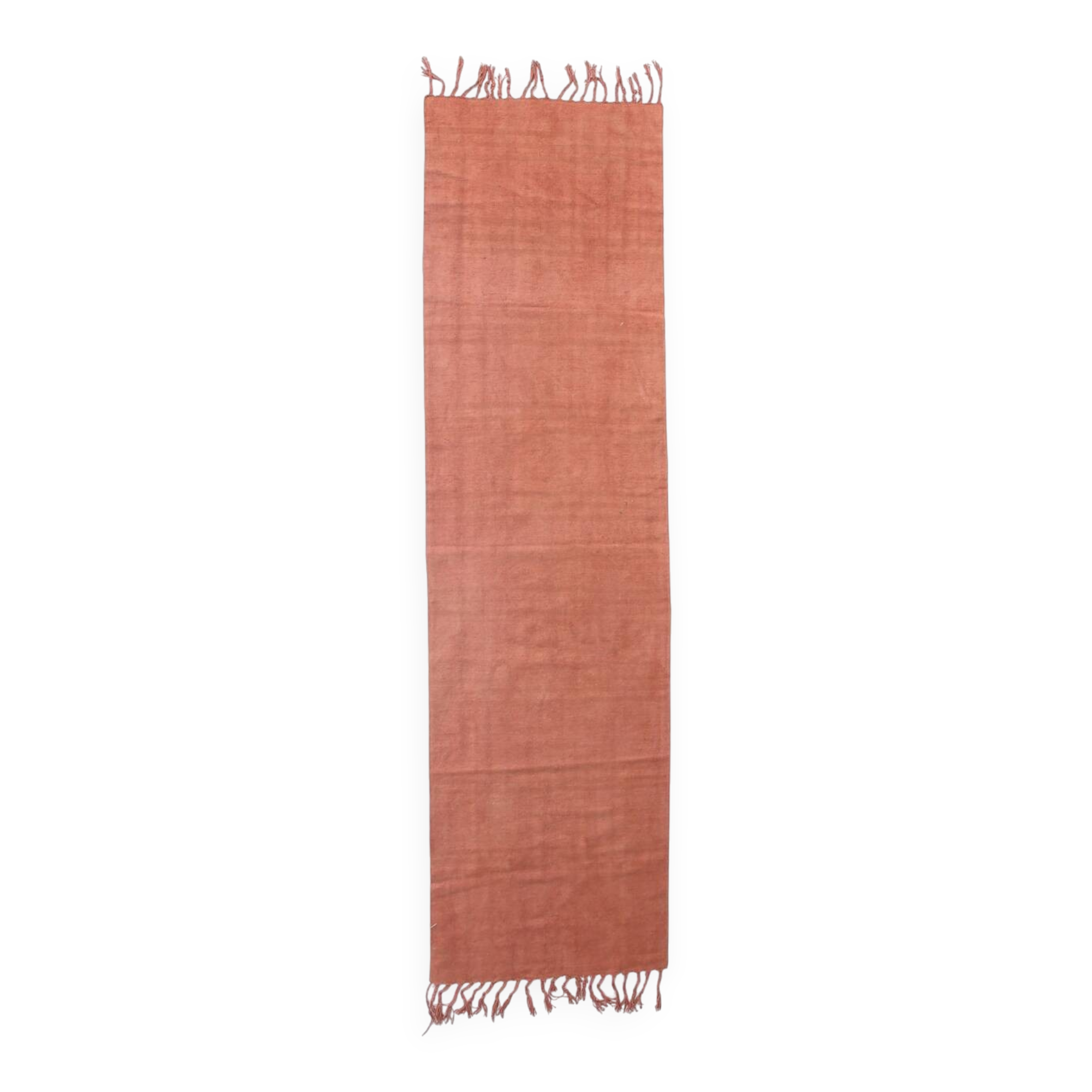2x9 Vintage Terracotta Runner Rug, 75x279Cm