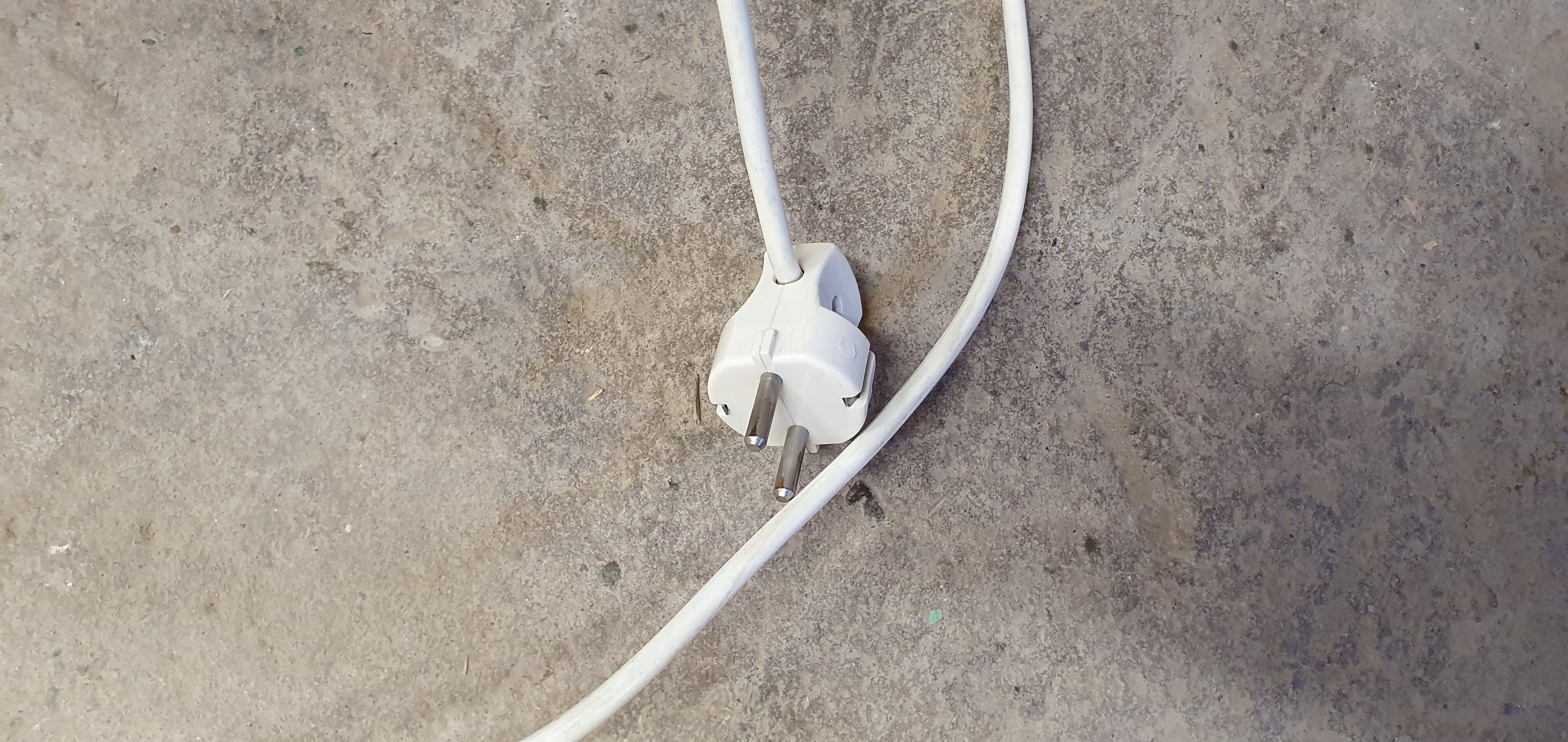 Ceramic foot floor lamp 70"