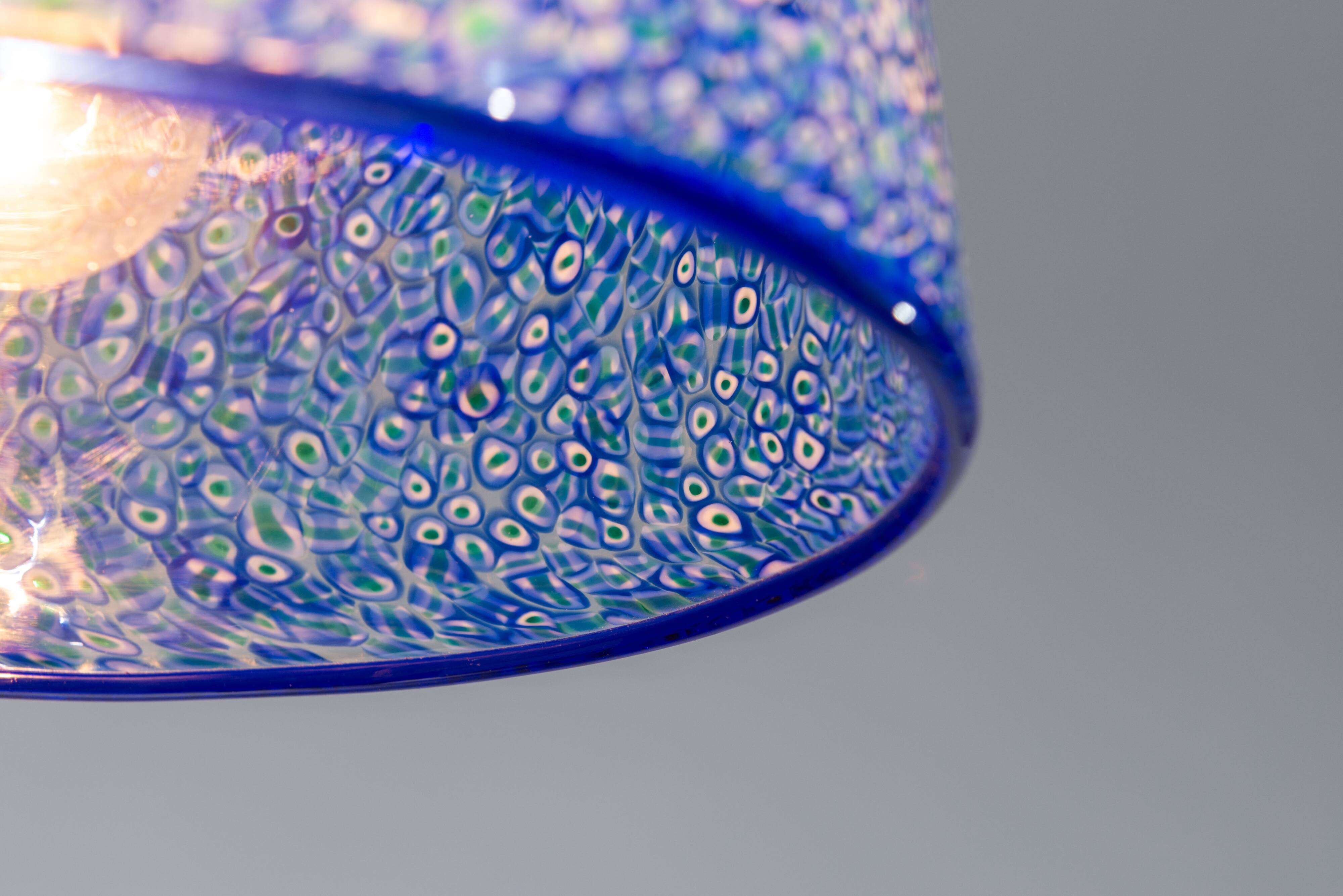 Gae Aulenti ‘‘Neverrino’’ pendant by Vistosi, Italy, 1970s