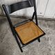 Chaise pliante cannée vintage