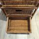 Rattan wicker drawer unit