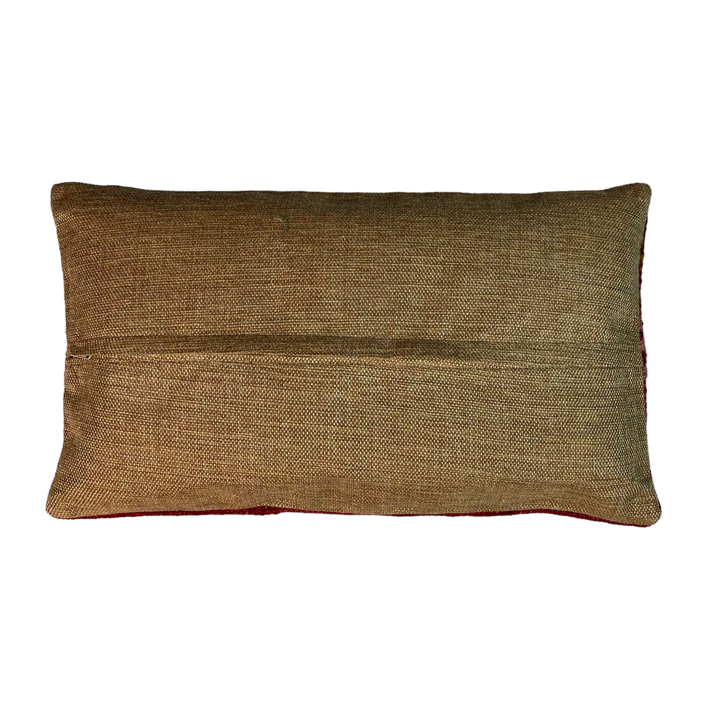 Housse de coussin kilim vintage turque faite à la main, 30 x 50 cm