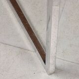 Vintage Bauhaus Black Chair in Chrome and Leatherette