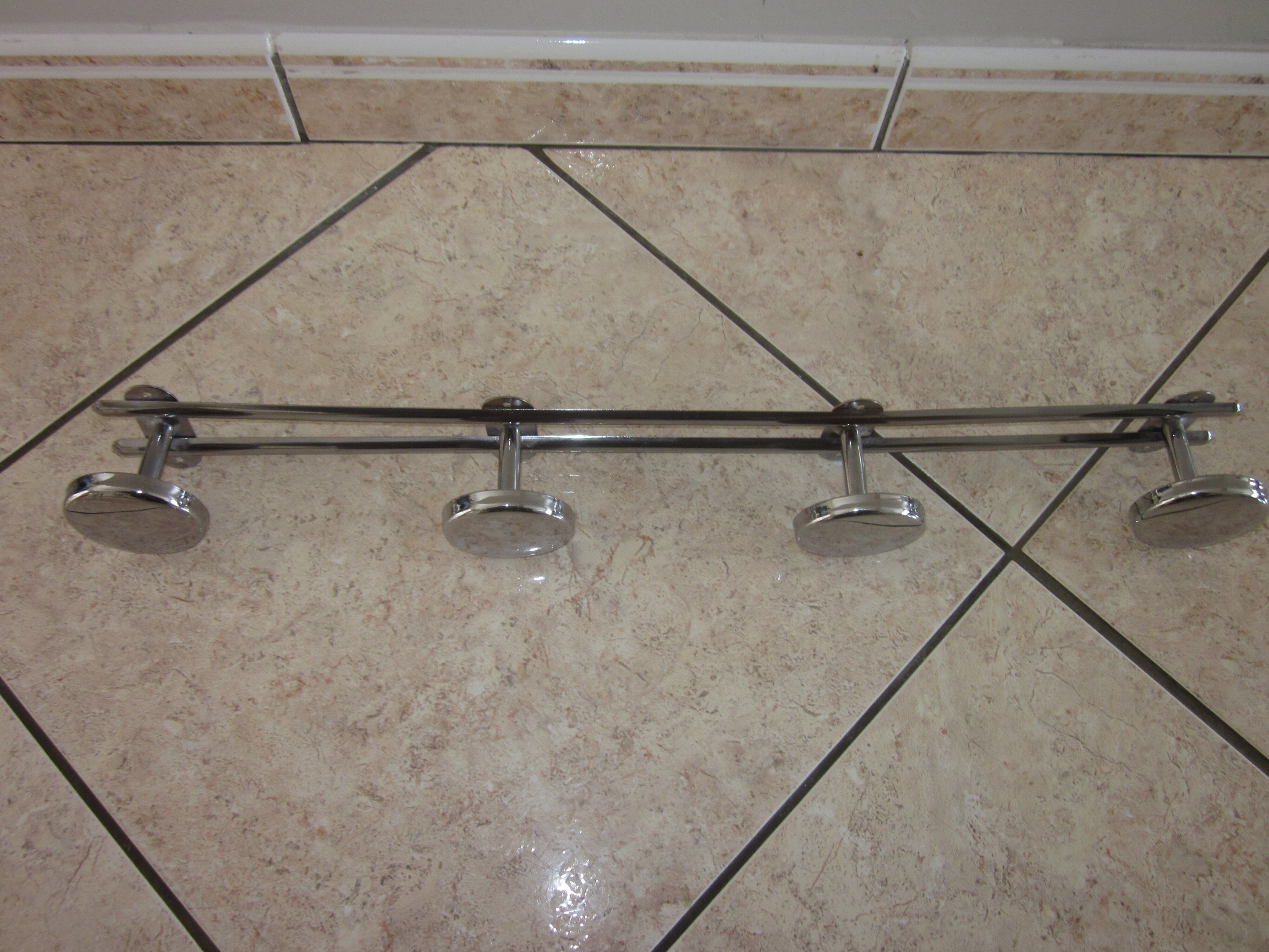 Old chrome coat rack