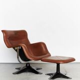 Fauteuil et Ottoman Yrjö Kukkapuro Karuselli pour Haimi, 1965