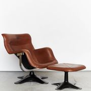 Yrjö Kukkapuro Karuselli Chair & Ottomane for Haimi, 1965