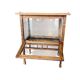 Vitrine / meuble à thé / meuble vitrine vintage en bois