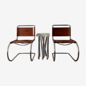 Mr10 chairs pair by Ludwig Mies van der Rohe