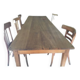 Farm table - 2m40 - 2 drawers