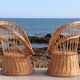 Pair of wicker armchairs, France, 20th century