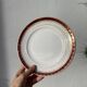 Saint Amand Empire style dessert plate service with 12 gold plates