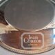 Round serving platter in 18/10 stainless steel "Perles" with original box – Jea